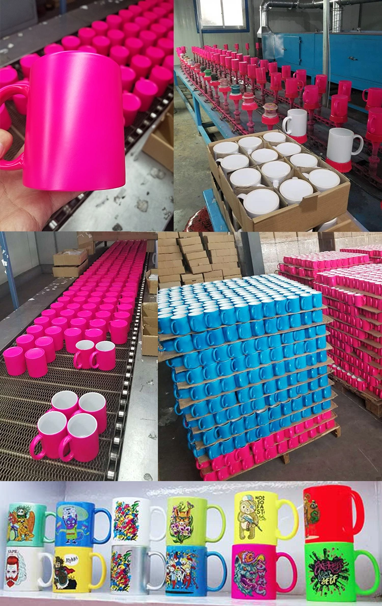 Wholesale 330ml Sublimation Blank Logo Print Ceramic Coffee Cups for Heat Transfer Printing