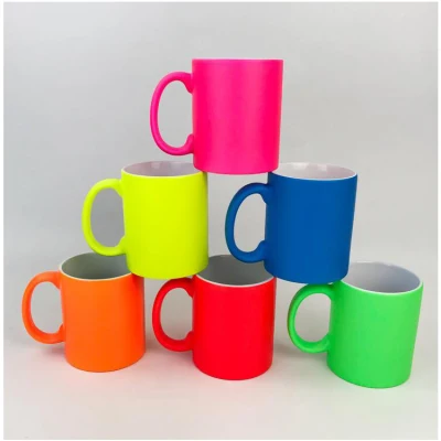 Tasses à café en céramique avec logo vierge imprimé par sublimation de 330 ml, vente en gros, pour impression par transfert thermique